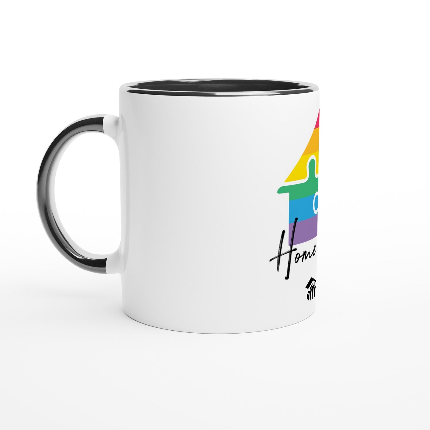 Taza de cerámica blanca con color "Home is Love" de 11 oz