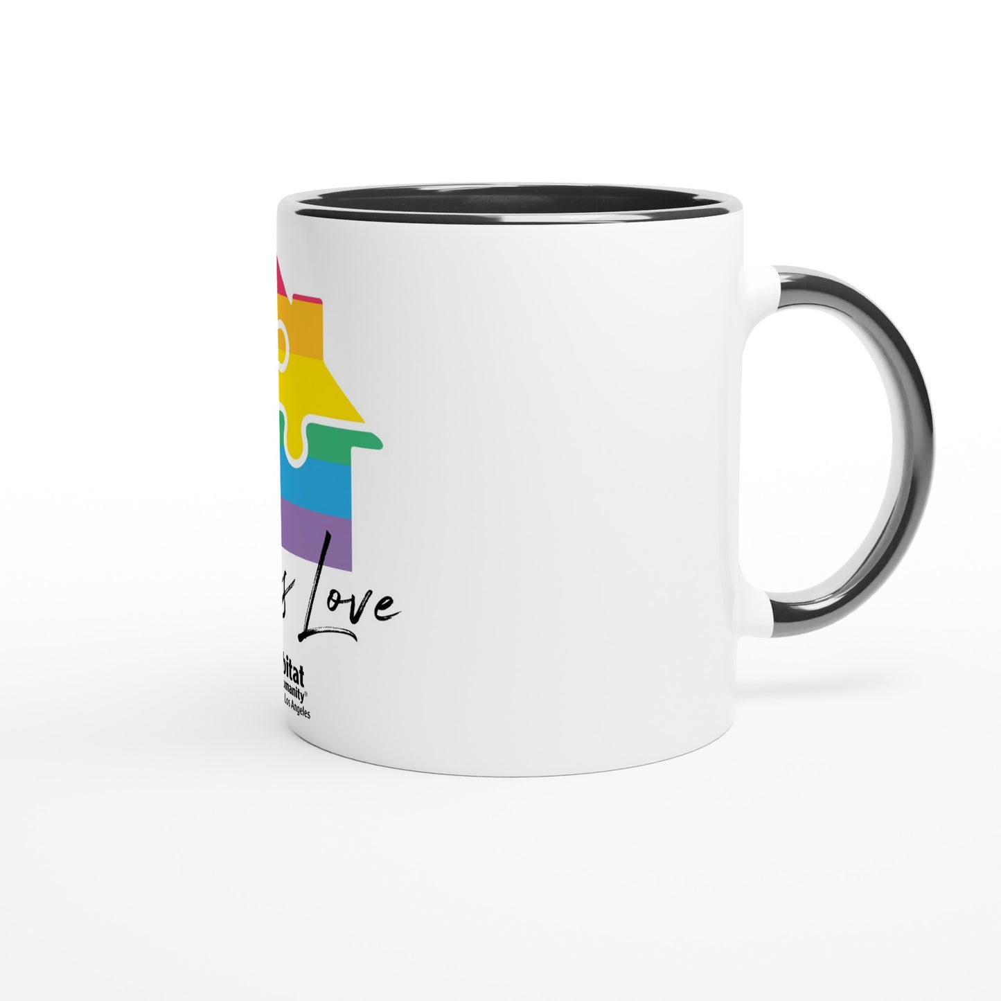 Taza de cerámica blanca con color "Home is Love" de 11 oz