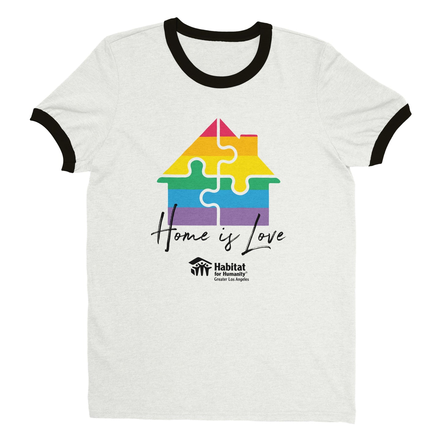Camiseta con timbre unisex "El hogar es amor"