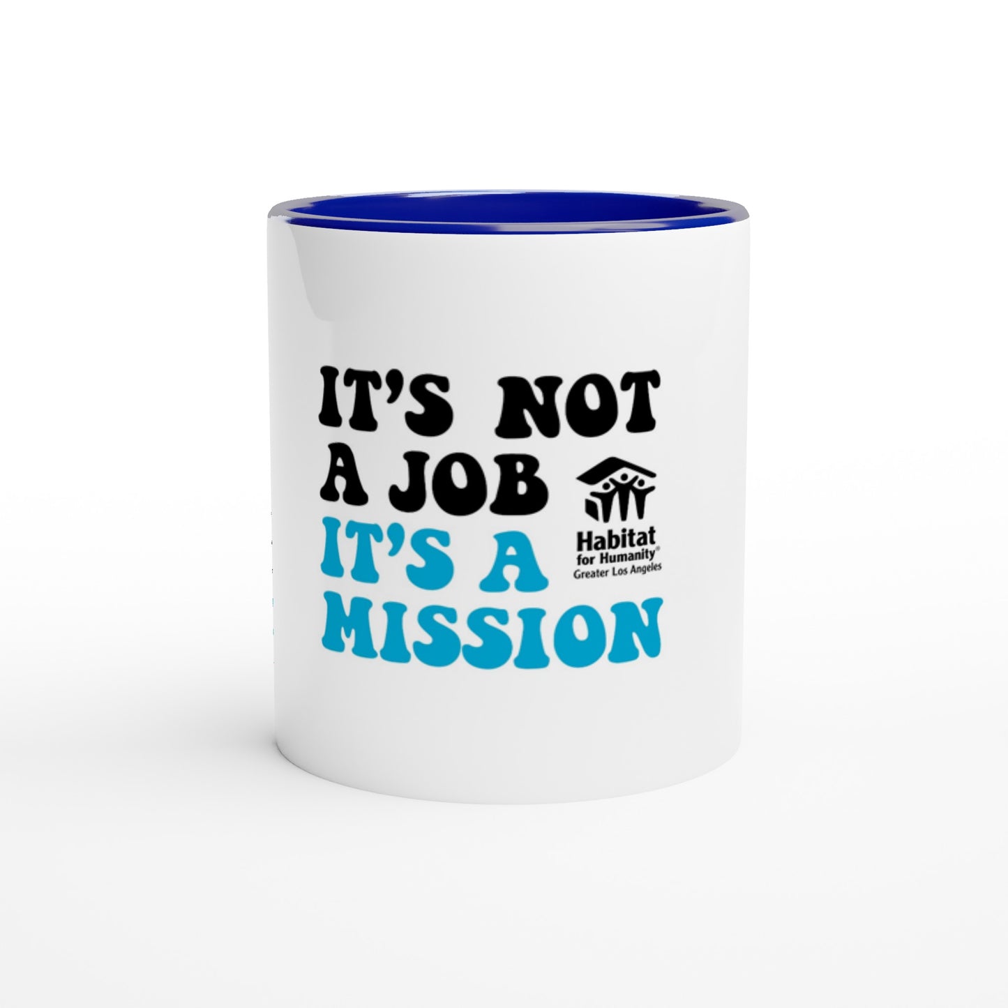 Taza de cerámica blanca con color "It's a Mission" de 11 oz