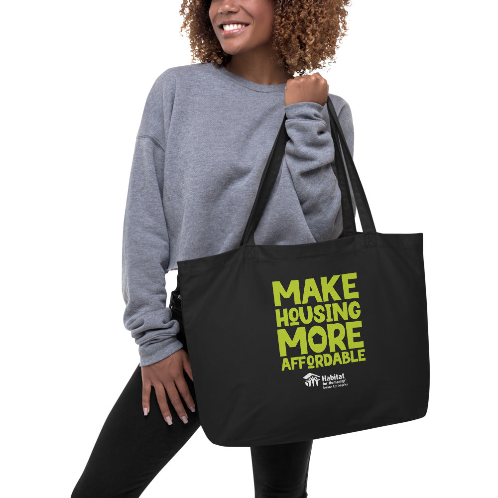 MHMA Large Organic Tote - Green