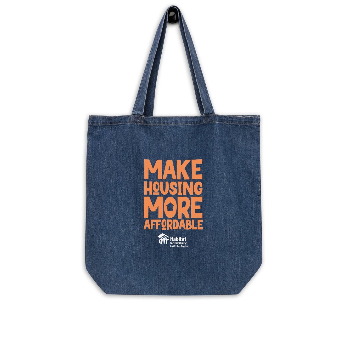 MHMA Organic Denim Tote - Orange