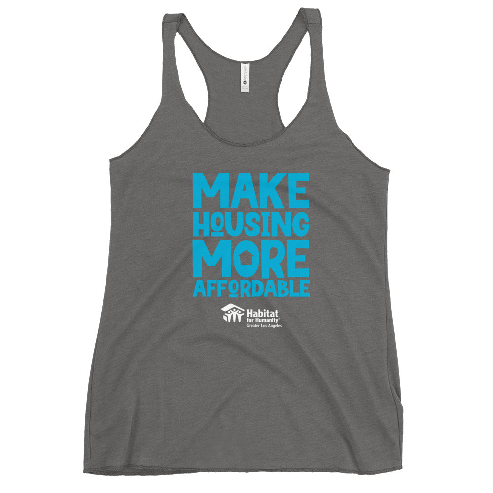 MHMA Women's Racerback Tank - Blue