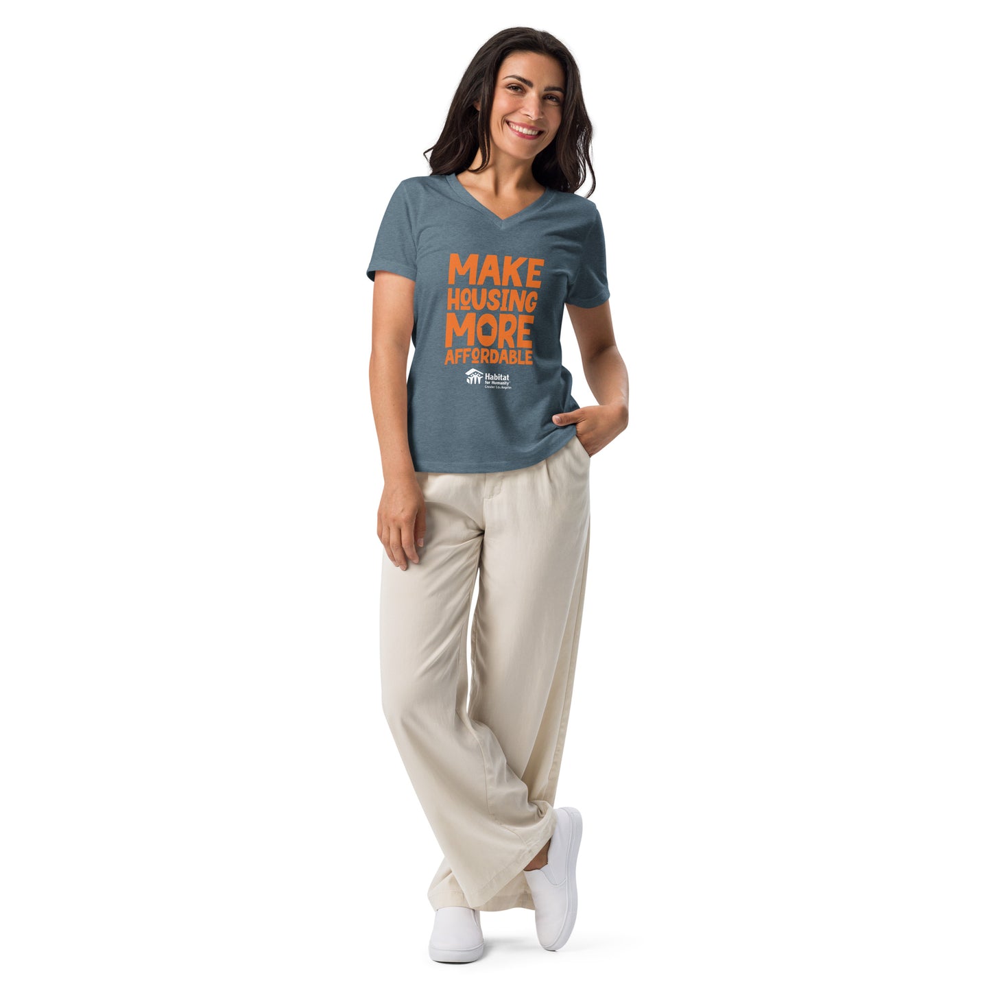 MHMA Women’s V-neck - Orange