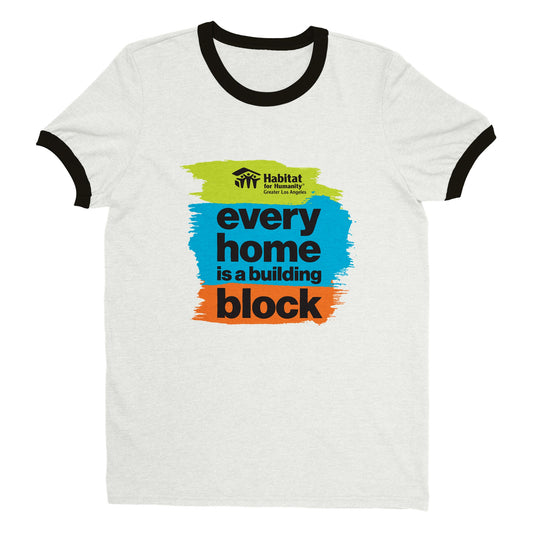 "Every Home" Unisex Ringer T-shirt