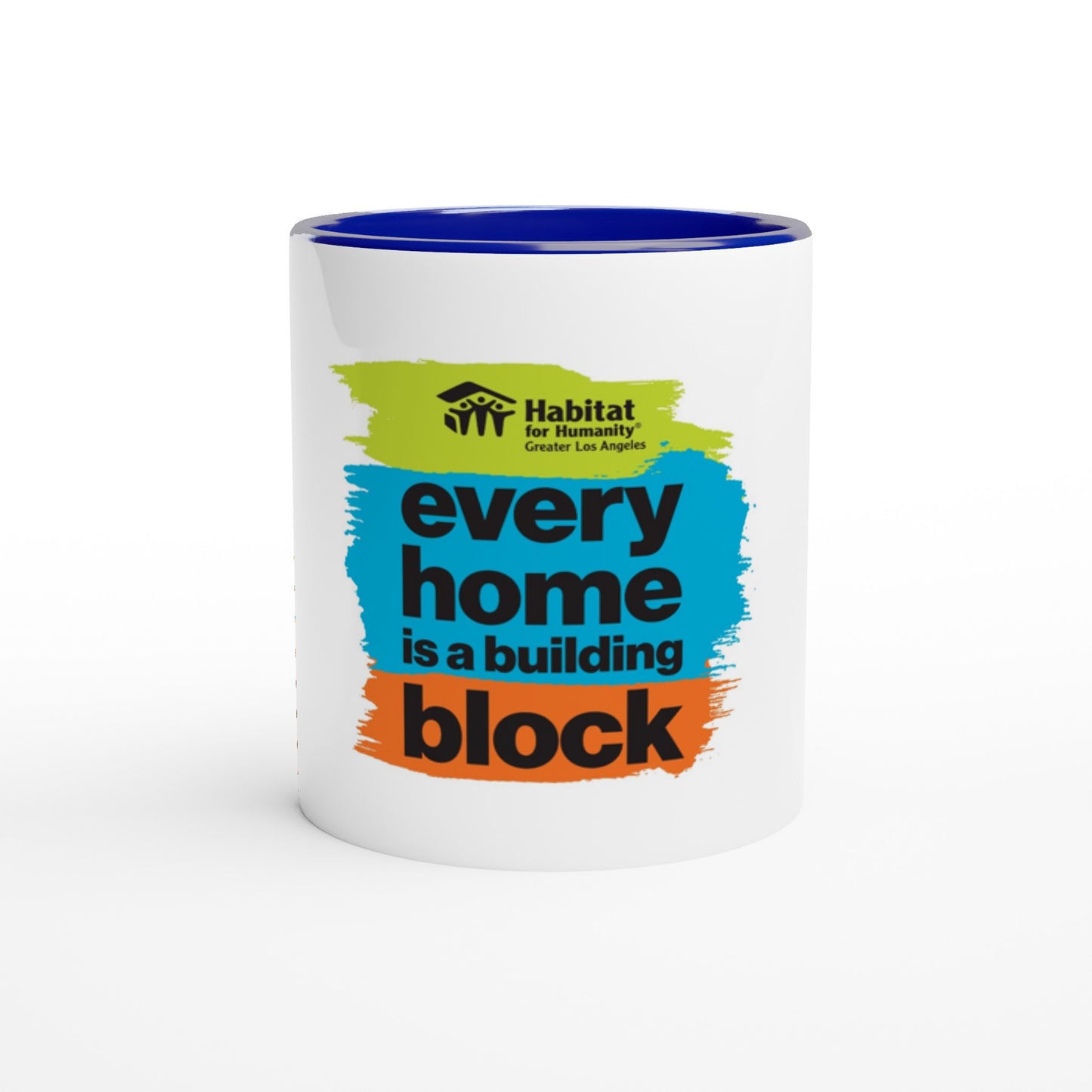 "Every Home" White 11oz. Ceramic Mug with Color