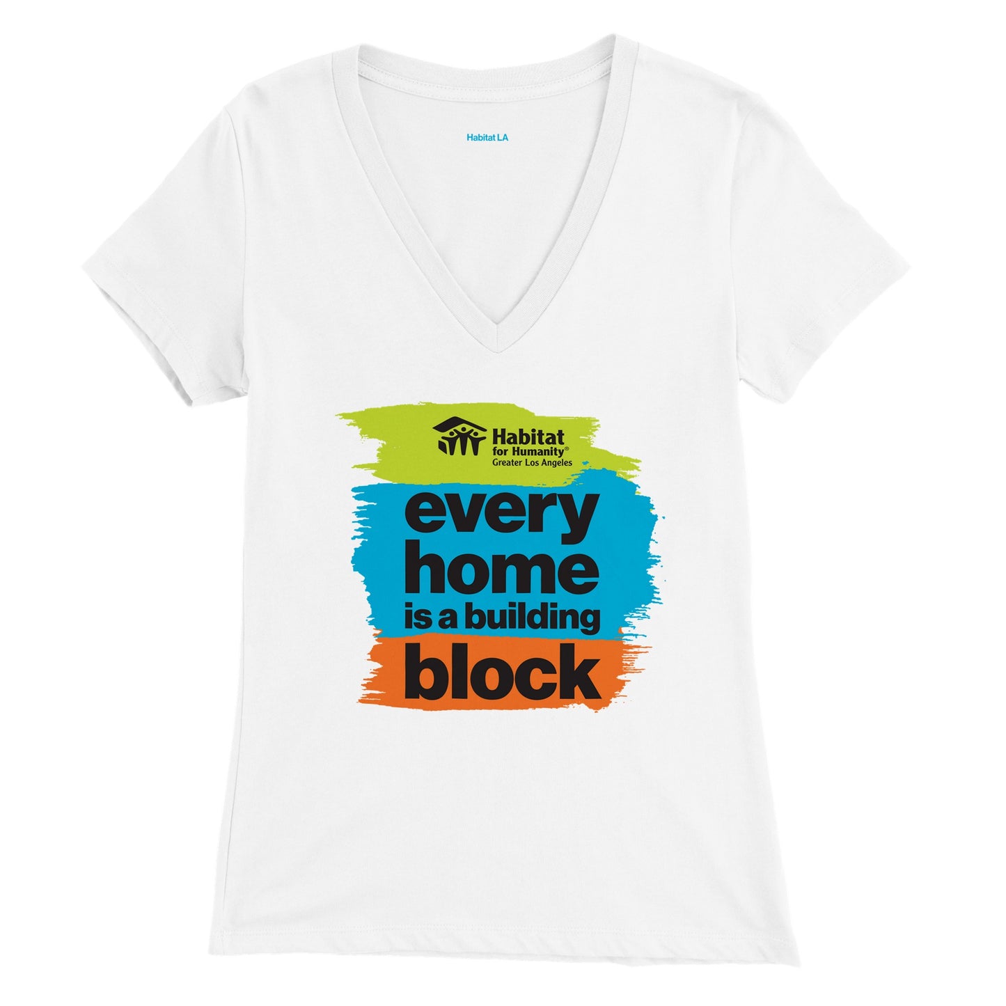 Camiseta premium con cuello en V para mujer "Every Home" 