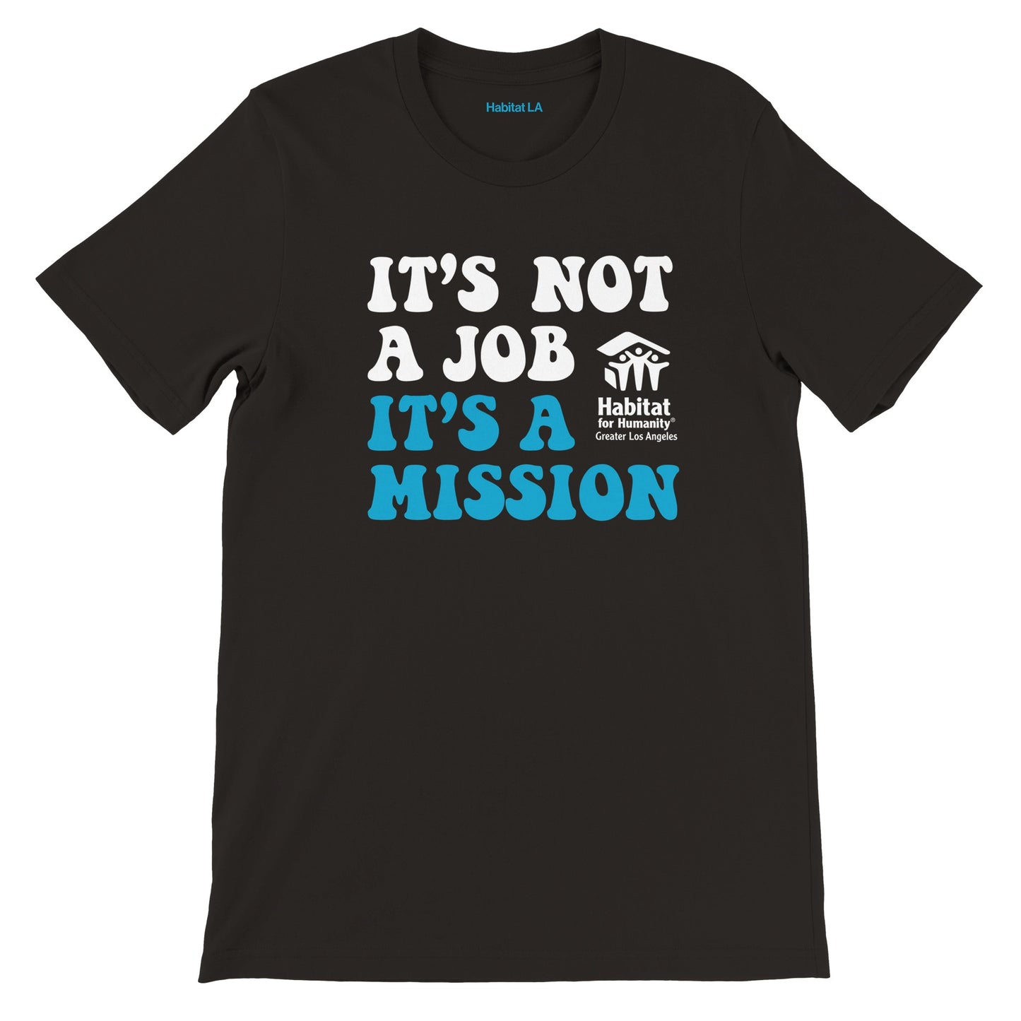 Camiseta premium unisex con cuello redondo "Es una misión"