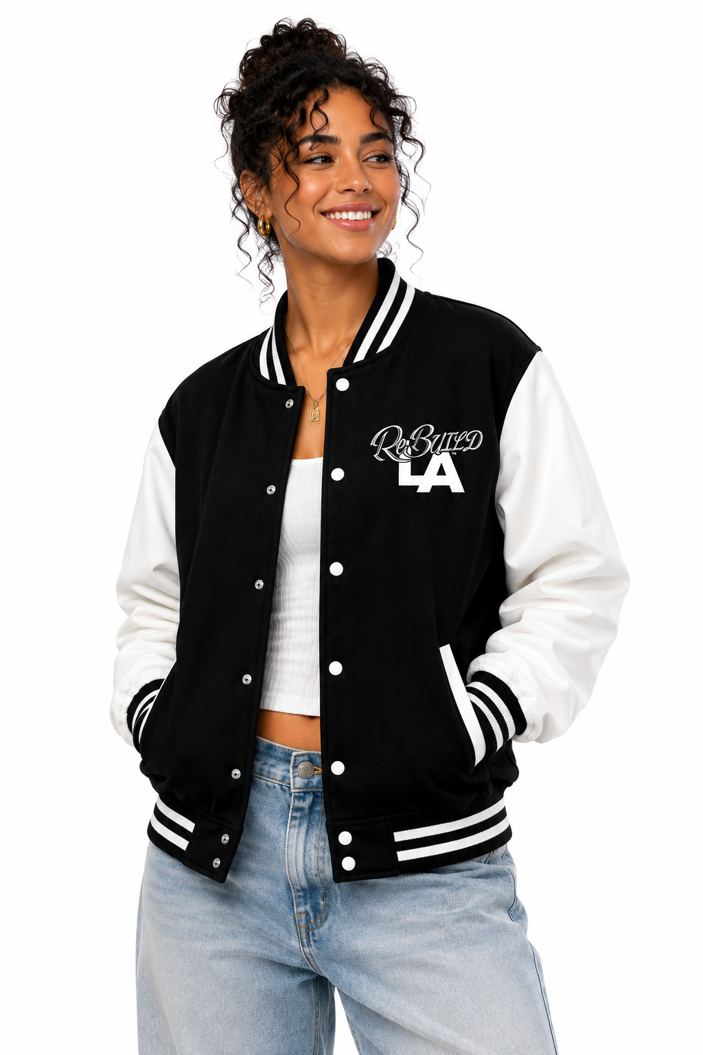 ReBUILD LA Letterman jacket