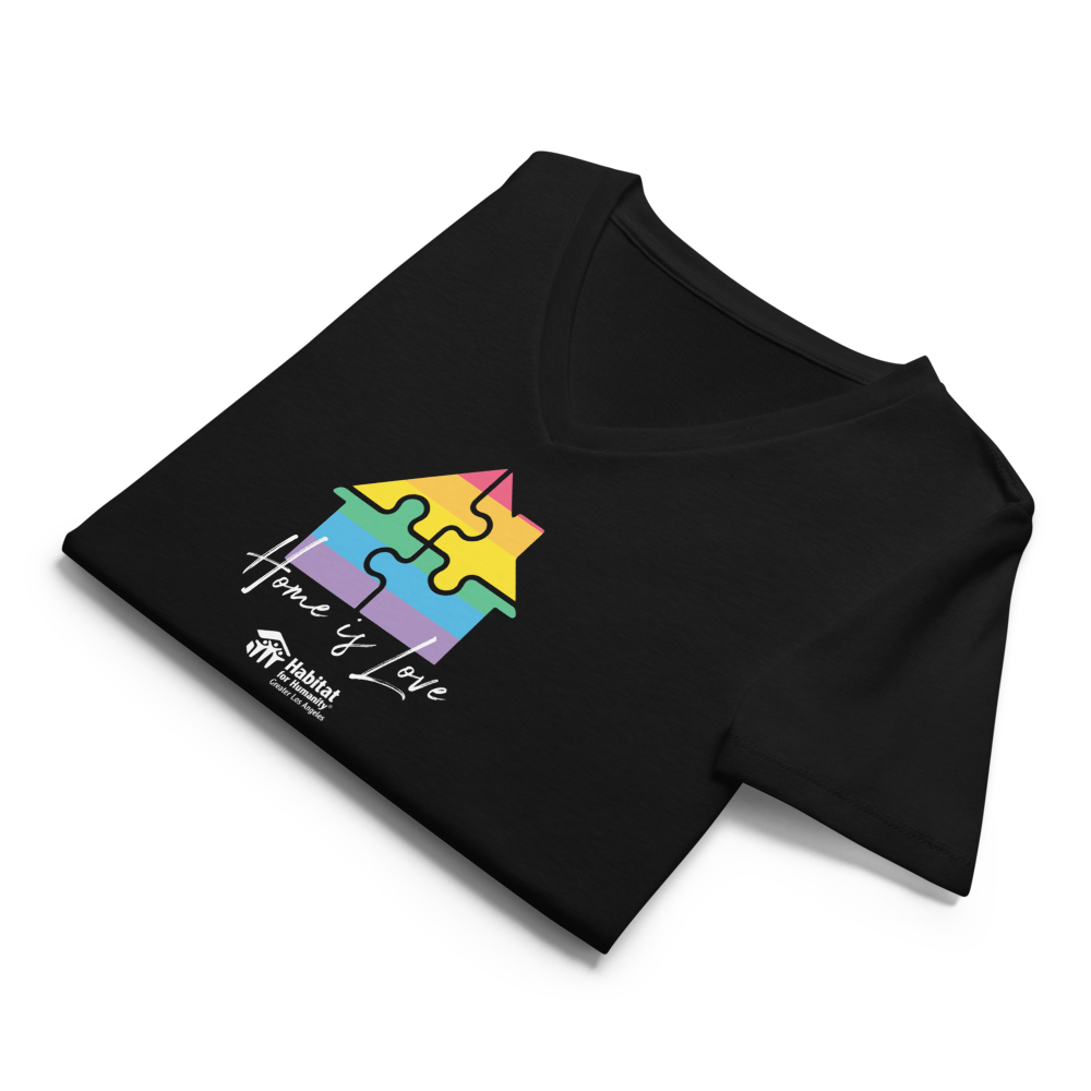 "Home is Love" Premium Womens V-Neck T-shirt